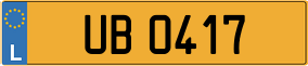 Truck License Plate